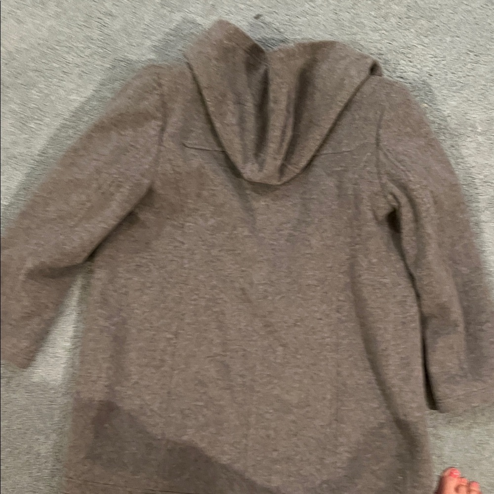 L.L. Bean Women's Charcoal Toggle Pea Coat - Picture 4 of 5